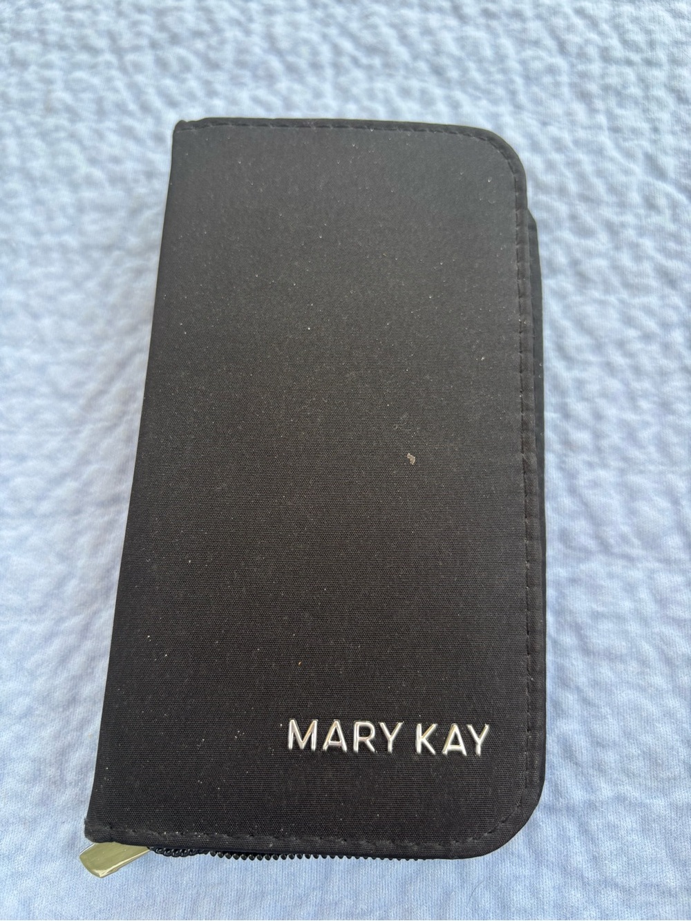 Mary Kay Black Zip-Around Phone Wallet Case with Logo